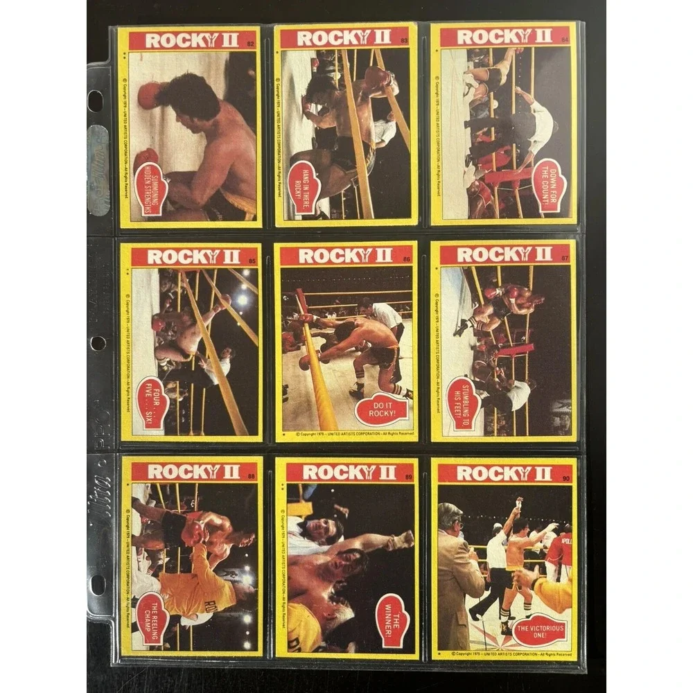 1979 Topps Rocky II 2 Complete 99 Card Trading Card Set NM Vintage Rare Stallone